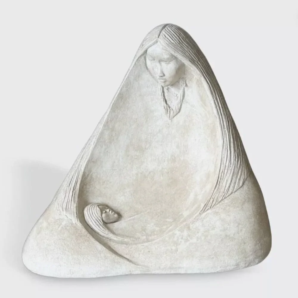 Acoma Pueblo 1983 Pottery La Madre Indian Sculpture Pierce Austin Production - Picture 2 of 7